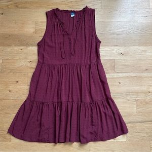 Maroon Old Navy Swing Mini Dress